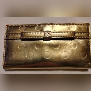 Kate Spade New York Stacy Gold Patent Leather Wallet